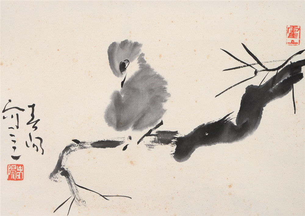 霍春阳(b.1946) 花鸟