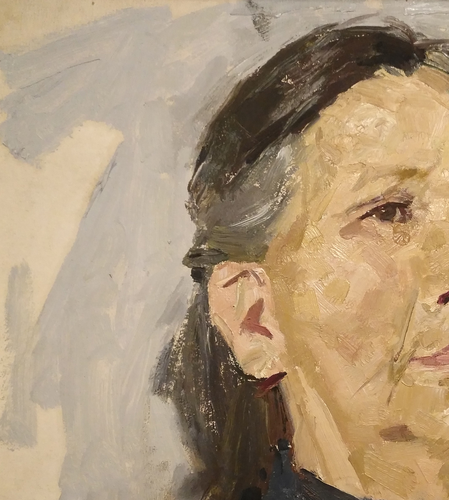 罗尔纯 老妇人(作于1986年;出版《第三代油画家研究—