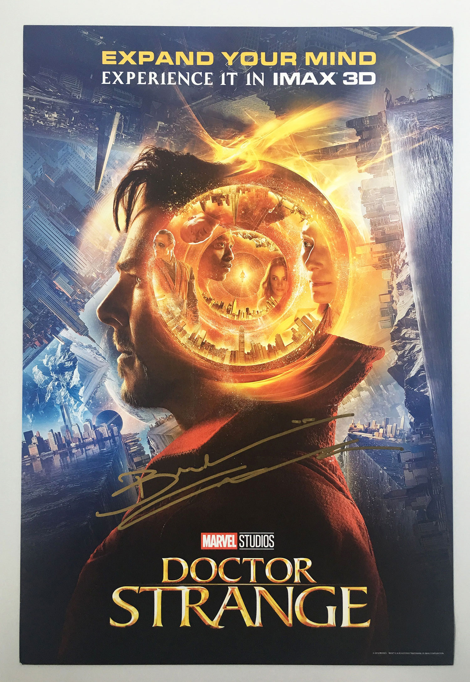 《奇异博士》"卷福"签名海报